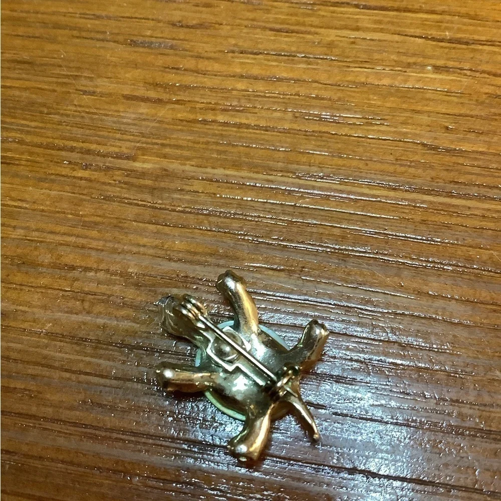 Vintage Mother of Pearl Style Turtle Brooch
